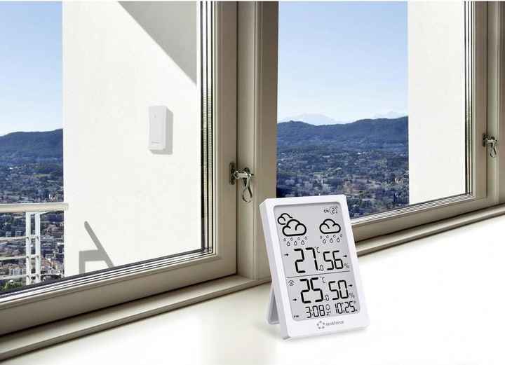 Actual product image Renkforce RF-6416472 Funk-Wetterstation Weiss