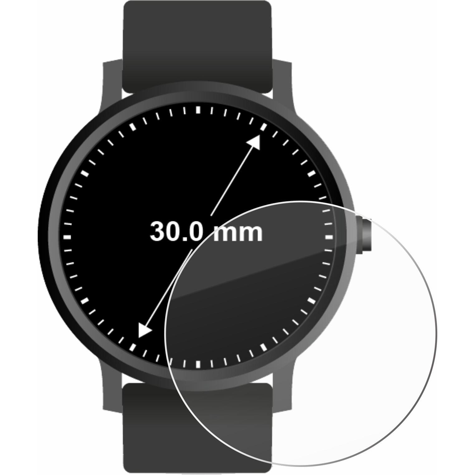 Thumbnail - Savvies Panzerglas Hartglas Displayschutz, Smartwatch Schutzfolie, Transparent