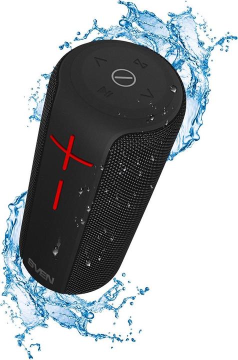 Image du produit Sven PS-215, juodas, power output (RMS), Atsparus vandeniui (IPx6), TWS, Bluetooth, FM, USB, Micro (Alimentation via port USB)