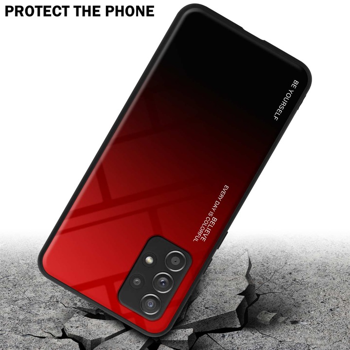 Actual product image Cadorabo TPU 2 colors glass envelope (Samsung Galaxy A52, Samsung Galaxy A52 5G, Samsung Galaxy A52s 5G)