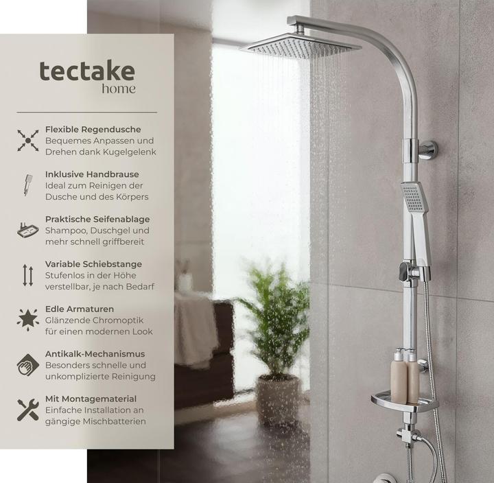 Actual product image tectake Shower system