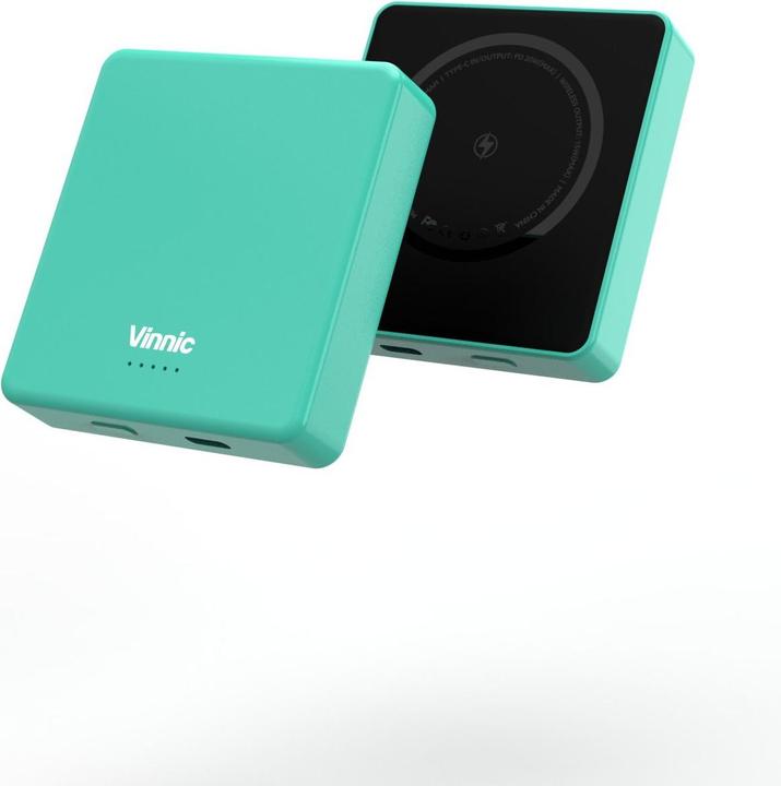 Produktbild Vinnic MANA Magnetic Wireless Powerbank 8.000mAh, blue (8000 mAh, 20 W, 30800 Wh)