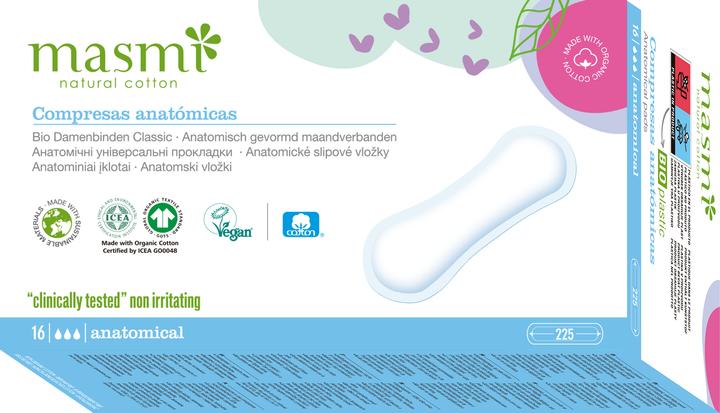 Produktbild Masmi Natural Cotton Bio Classic Women's Pads (16 x)