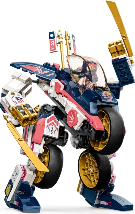 Actual product image LEGO Ninjago Sora's Mech transforms into a racing bike (71792). (71792, LEGO Ninjago)