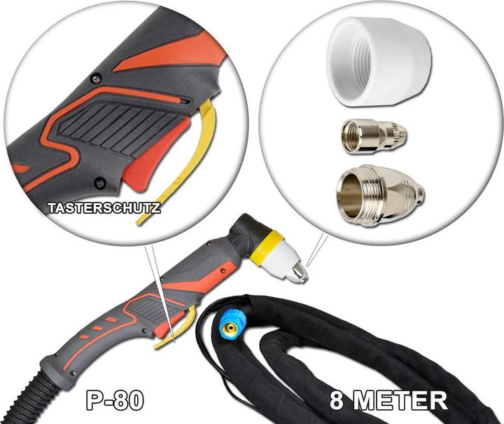 Actual product image Stahlwerk Plasma cutting torch P-80 / hose package 8 meters