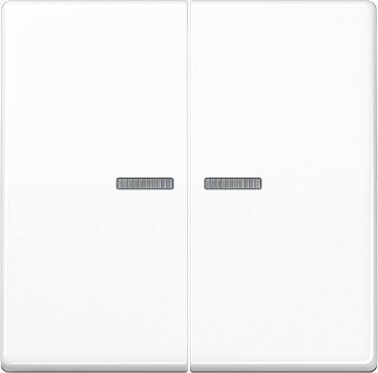 Actual product image JUNG HOME Push-button 2gang BTAS17102WW