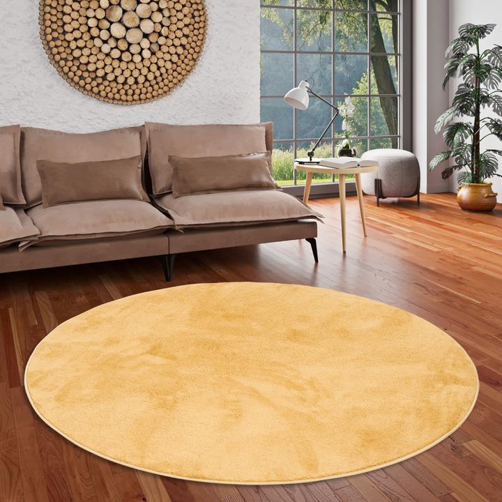 Actual product image Pergamon Luxus Super Soft Hochflor Langflor Teppich Melia Rund (120 x 120 cm)