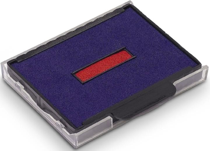 Image du produit Trodat Tampon encreur de rechange 6/58/2, bleu/rouge, lot de deux