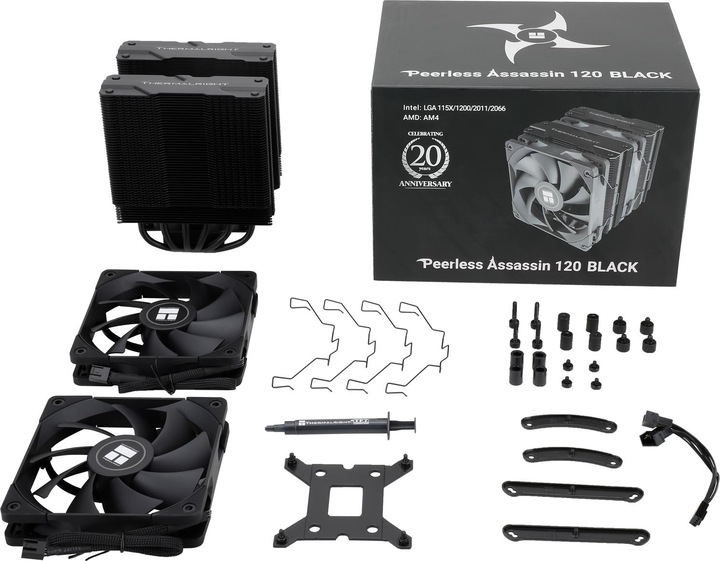 Actual product image Thermalright Peerless Assasin 120 - Black - CPU air cooler - Max 26 dBA (157 mm)