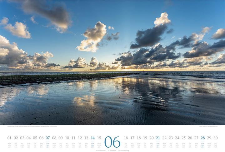 Image du produit Tage am Meer Kalender 2026 (45 x 33 cm, Couverture rigide, Anglais, Français, Allemand)