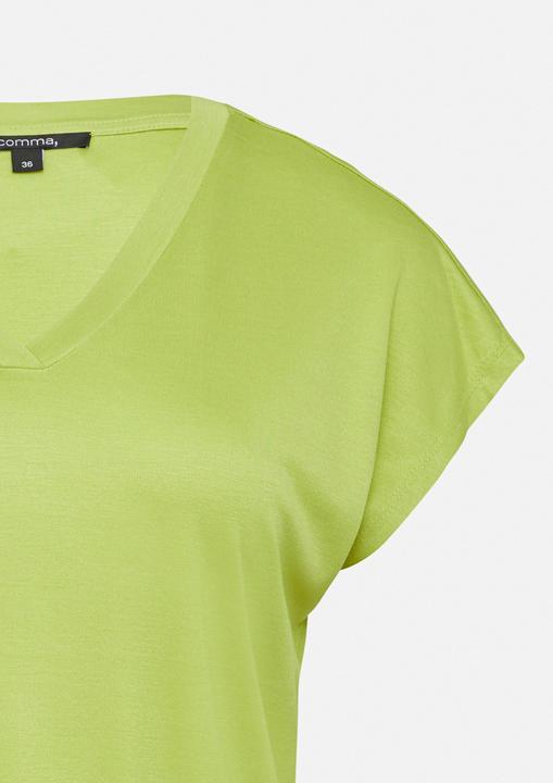 Produktbild Comma T-Shirt Shirt aus Viskose mit V-Ausschnitt (42)