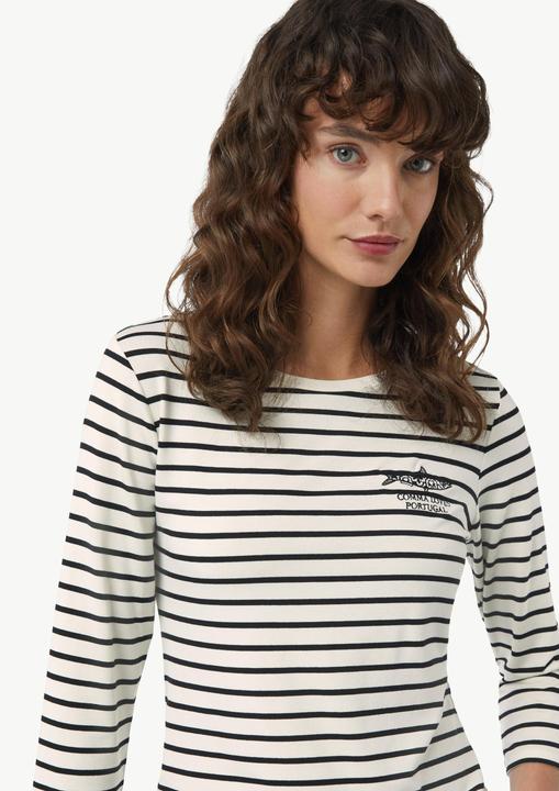 Produktbild Comma T-Shirt Streifenshirt mit Stickerei (34)
