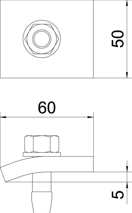 Produktbild OBO Bettermann OBO KWH/5 FT Klemmwinkel 5mm Paar (Diverse)