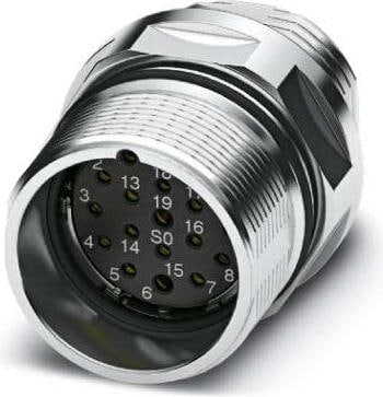 Actual product image Phoenix Contact M23 Straight socket M23 connector, 19 poles, N-coded, crimp