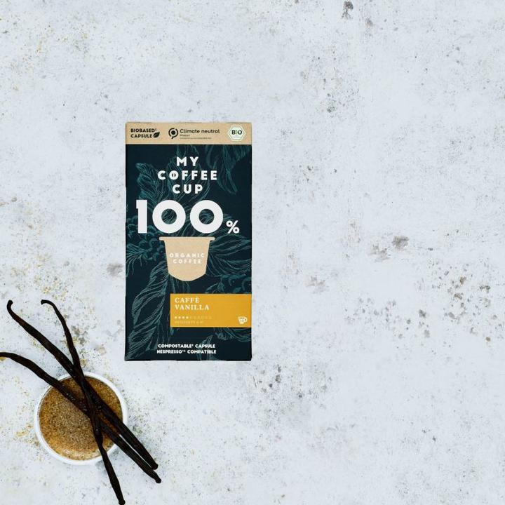Actual product image My-Cups Organic Caffè Vanilla coffee capsules 10 capsules (10 x Port.)