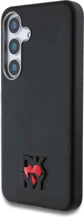 Produktbild DKNY Leather Heart of NY Case for Samsung Galaxy S25 - Black (Samsung Galaxy S25)