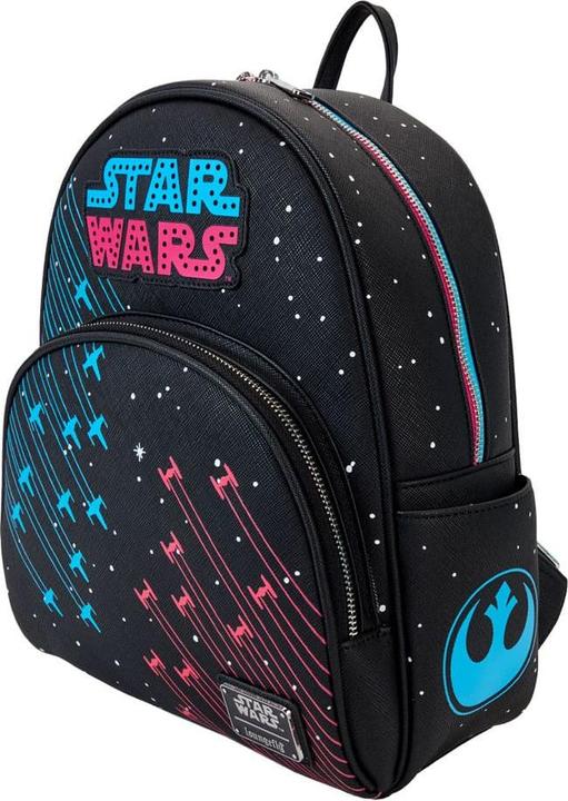 Actual product image Loungefly Star Wars by Backpack Mini Neon 70s