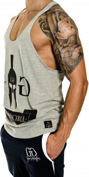 Actual product image Gym Generation Warriors Invicible Stringer GREY (S)