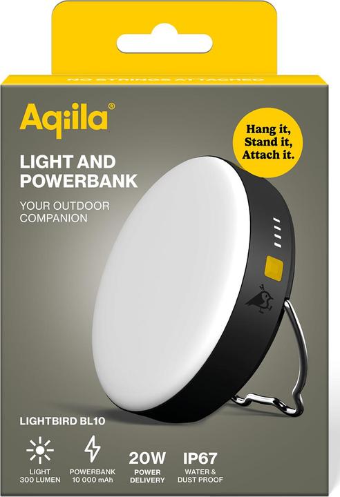 Actual product image Aqiila Lightbird BL10 - Campinglight with powerbank