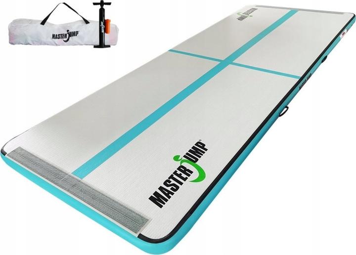 Master AirTrack Dmuchana Mata Gimnastyczna S-Pro 400 x 150 x 10 cm Grey-Teal