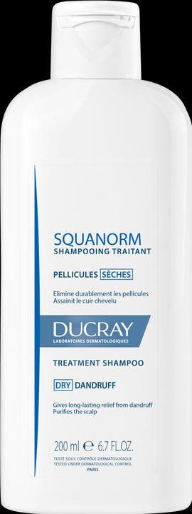 Produktbild Ducray Squanorm Shampoo gegen trockene Schuppen (200 ml, Flüssiges Shampoo)