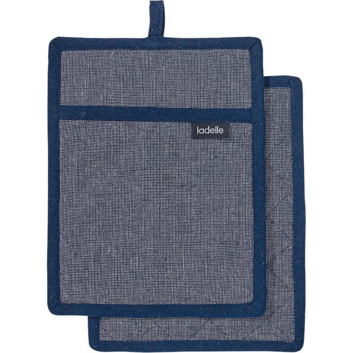 Image du produit Ladelle Lot de 2 maniques recyclées Eco Navy 19 x 24 cm (Coton recyclé & polyester)