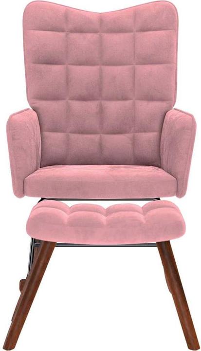 Produktbild vidaXL Schaukelstuhl mit Hocker