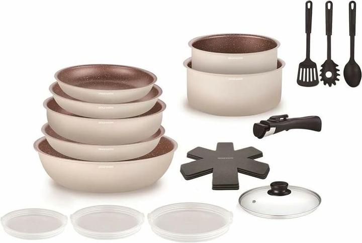 Actual product image Arthur Martin Topfset 18 Stücke (Aluminium)