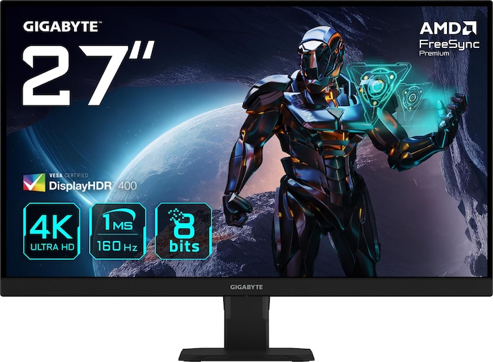 Gigabyte GS27U 27" 4K/160Hz/Fast-IPS/1ms/HDR/Adapt Sync (3840 x 2160 Pixel, 27")