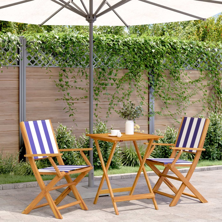 Productafbeelding VidaXL 3-delige bistroset stof en (60 cm)