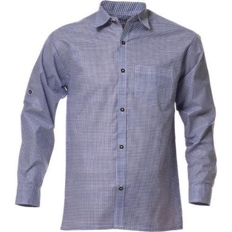 PartyChimp, Damen, Hemd, Trachtenhemd Blau Grösse S, Blau, (S)