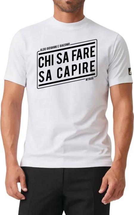 Actual product image MyAgg T-Shirt Chi Sa Fare Sa Capire Bianca L (L)