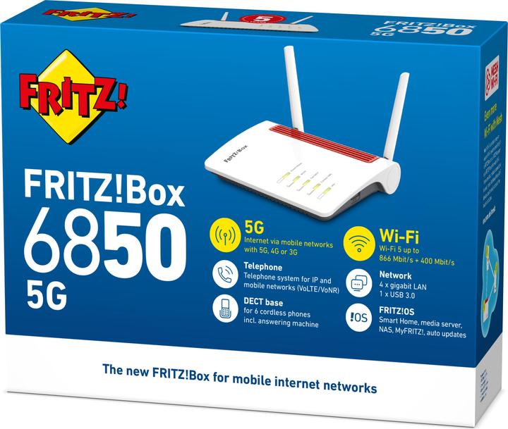 Immagine prodotto AVM FRITZ!Box 6850 5G International