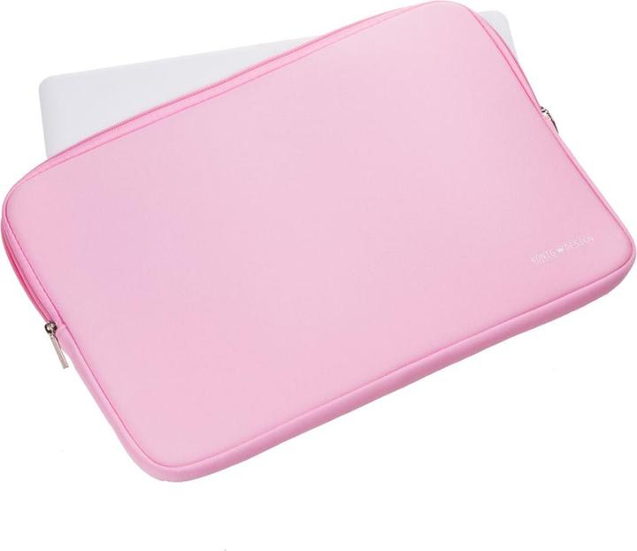 Produktbild König Design Universal Notebooktasche 14 15,6 Zoll Tasche Hülle Laptop Notebook Case Rosa (15.60", Apple, Lenovo, Samsung)