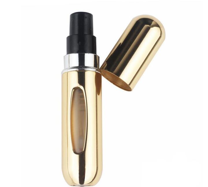 Ueli Express Nachfüllbare Reise Parfüm Flasche Spray mit Sichtfenster 5ML 1 (Flüssigkeitsbeutel)
