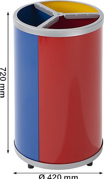 Produktbild kaiserkraft Wertstoffsammelstation (90 l)