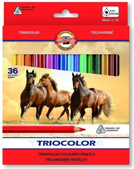 Actual product image Koh-i-Noor Triocolor pencils 36 colours (36x)