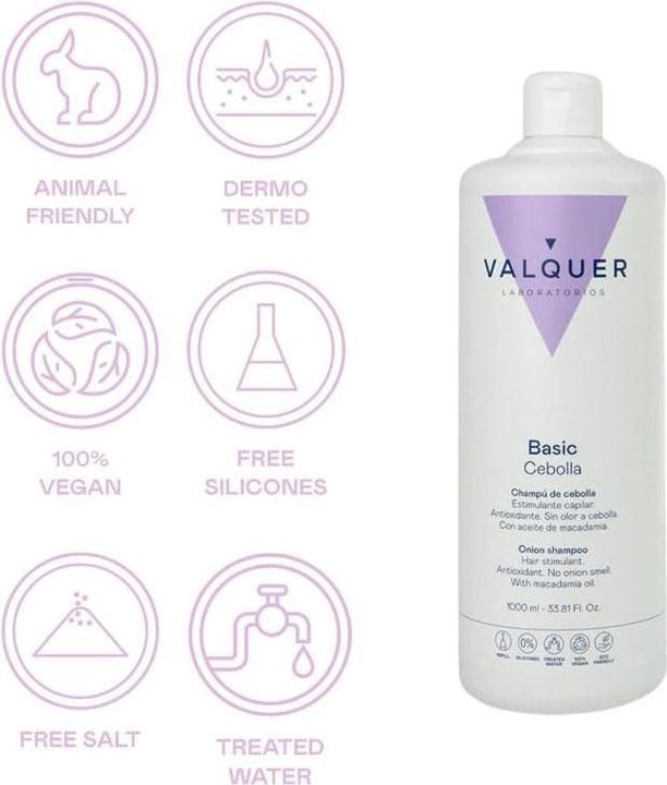 Immagine prodotto Valquer Shampoo Cipolla Riduce Grasso Stimola Capelli (Shampoo liquido, 1000 ml)