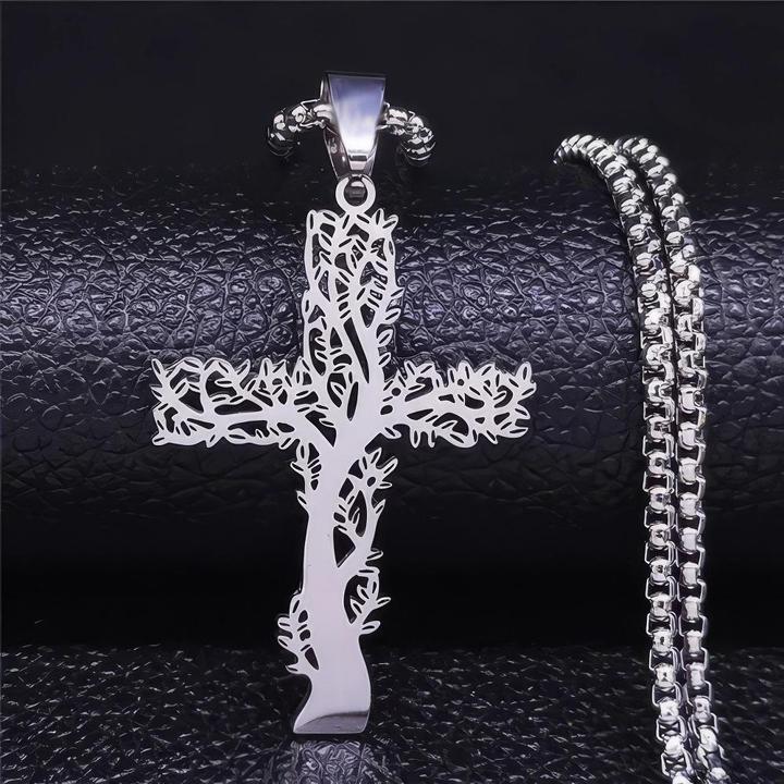 Image du produit Perlstein Collier Arbre de vie croix (Métal)