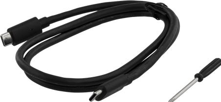 Actual product image Deltaco HDD box SATA 2.5 "USB 3.1, USB-C, black (2.5")