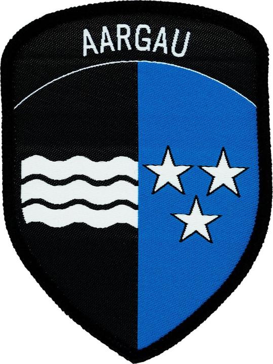 Charlie Mike Klettabzeichen Kantonswappen Aargau