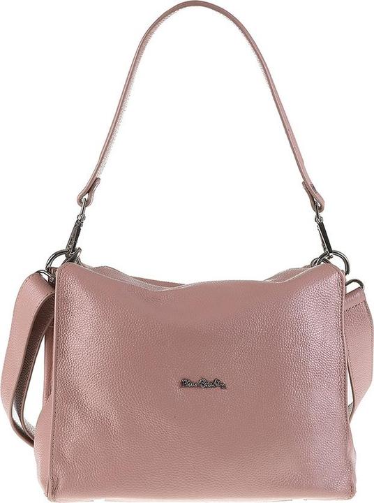 Actual product image Pierre Cardin **Damen Schultertasche Made In Italy - Modell Celeste Plus - 100% Leder** - 28.0 X 24.0 X 15.5 Cm