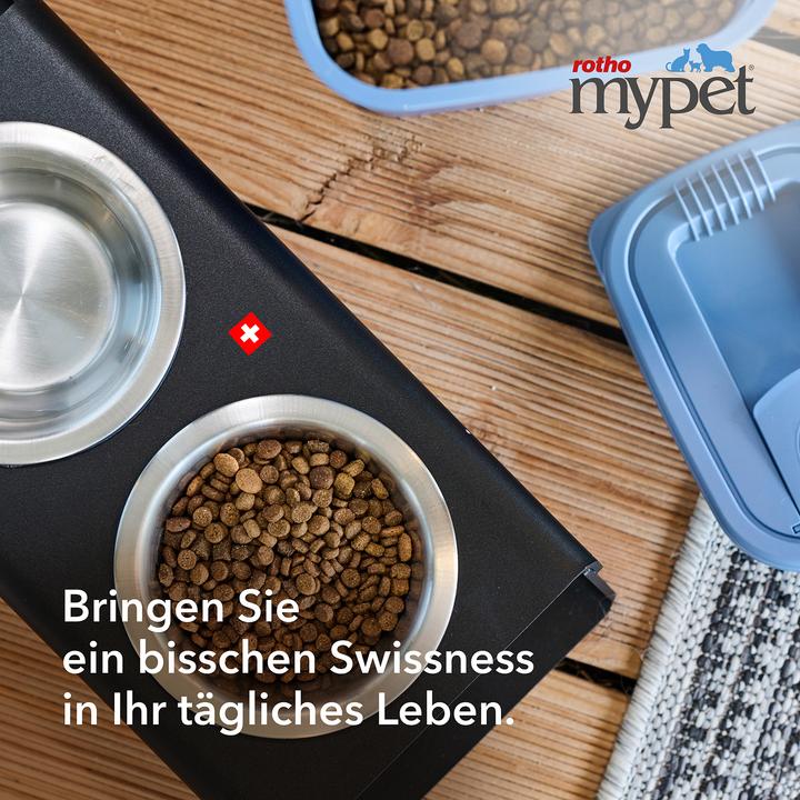 Actual product image Rotho Katzentoilette Bea XL Navyblau, Stromversorgung: Keine (Cat litter box closed)