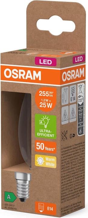 Produktbild Steffen Osram LED Classic B E14 240V 1.2W 255lm WW (E14, 255 lm, 1x)