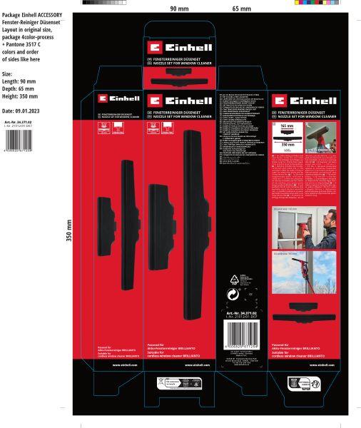 Image du produit Einhell Brillianto Aspirateur de fenêtre Accessoires Noir