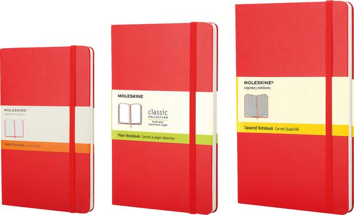Actual product image Moleskine Notebook Classic Large (A5, Lined, Hardcover)