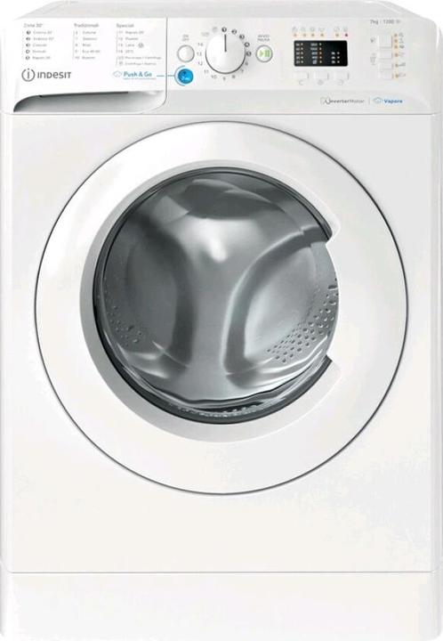 Indesit BWSA 7125X WV FR Lave-linge à chargement frontal 7 kg 1200 tr/min B Blanc (7 kg, Gauche)