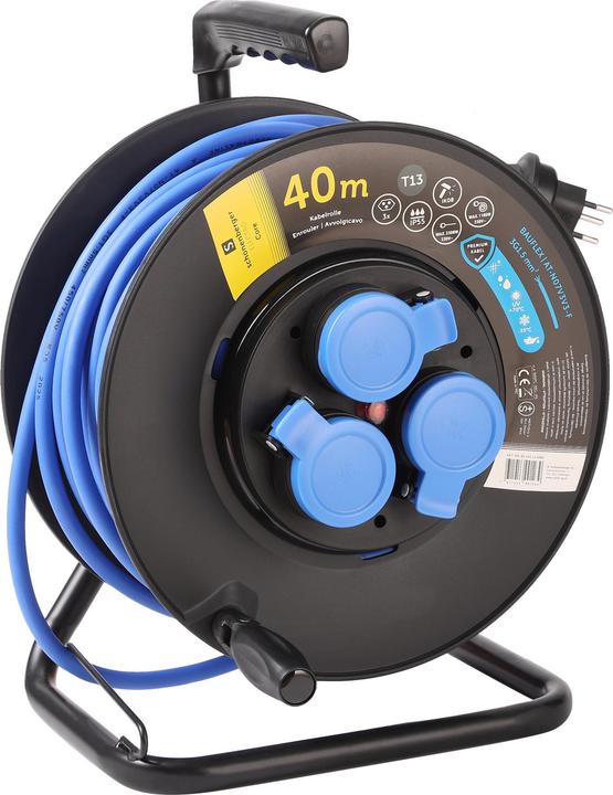 Produktbild Schönenberger Kabelrolle Kunststoff T13 IP55 40m (40 m, 1.50 mm²)