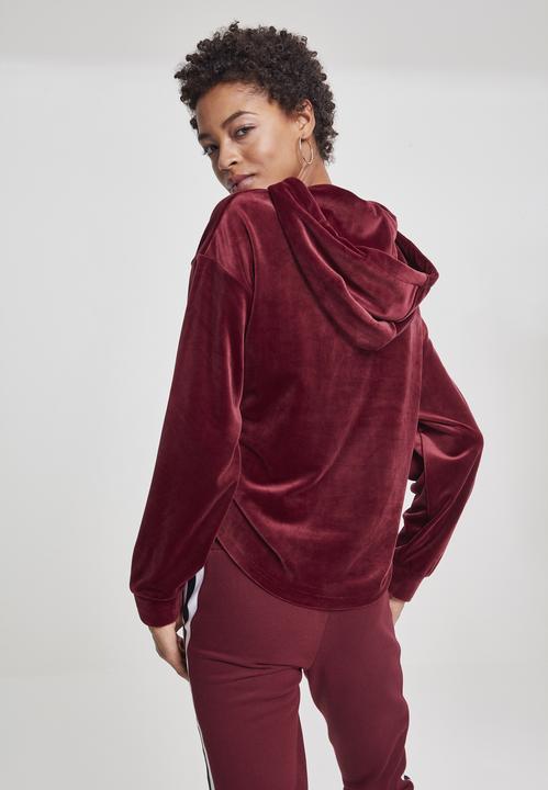 Actual product image Urban Classics UC Ladies Ladies Short Velvet Gathered Hoody (XL)