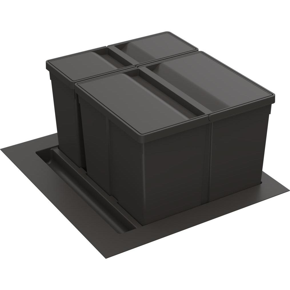 Hettich Abfallsystem Bin.it Prime 600, Abfalleimer, Grau